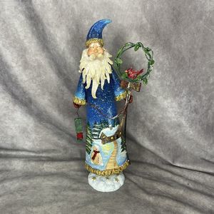 The Trimmery Bobble Santa Claus Christmas Decoration Figurine Hand Painted 14”